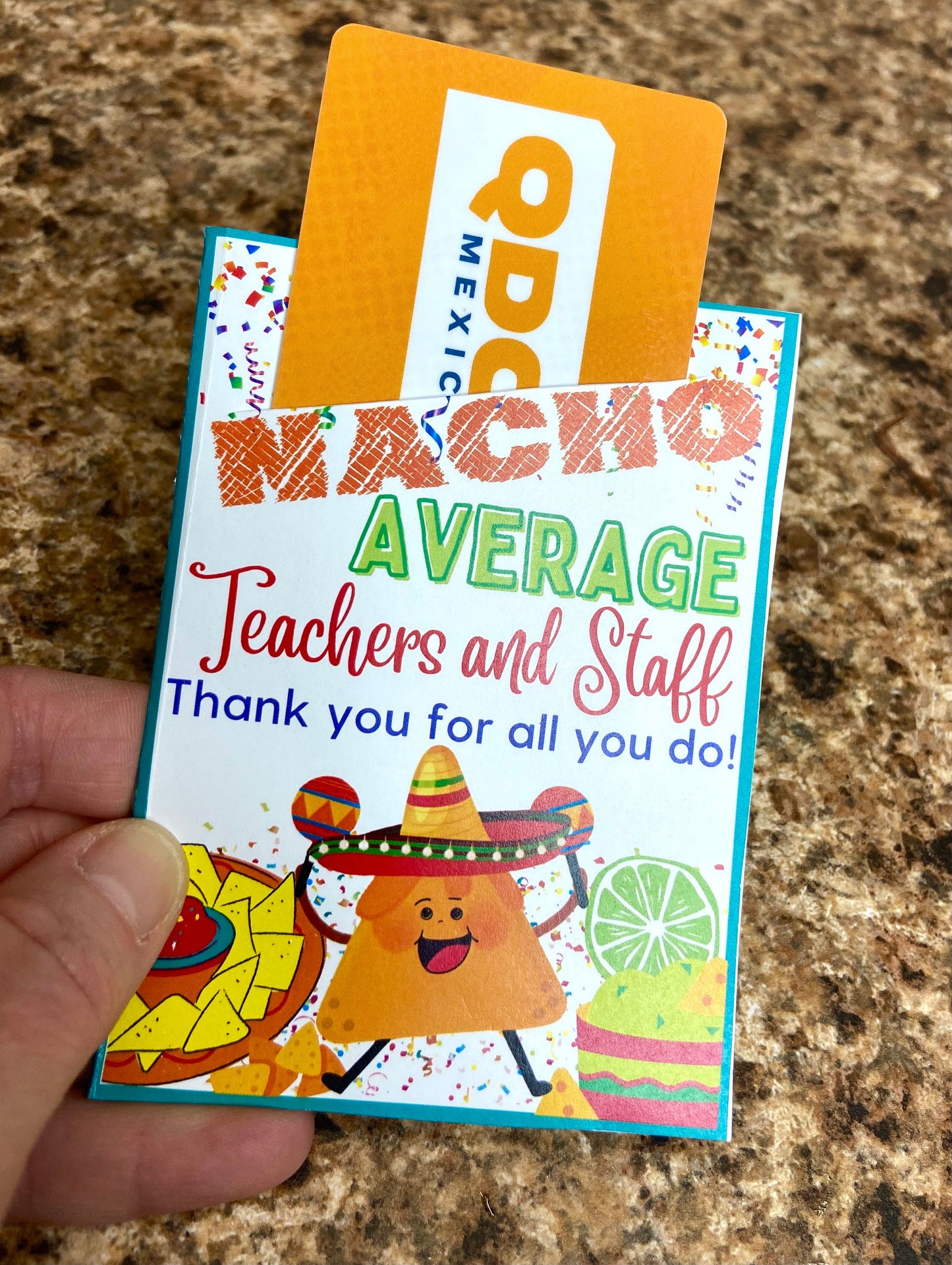 Teacher Appreciation DIY Printable Gift BUNDLE Taco 'bout, Nacho Average Teacher, Holy Guacamole, Teacher Appreciation, Staff Appreciation