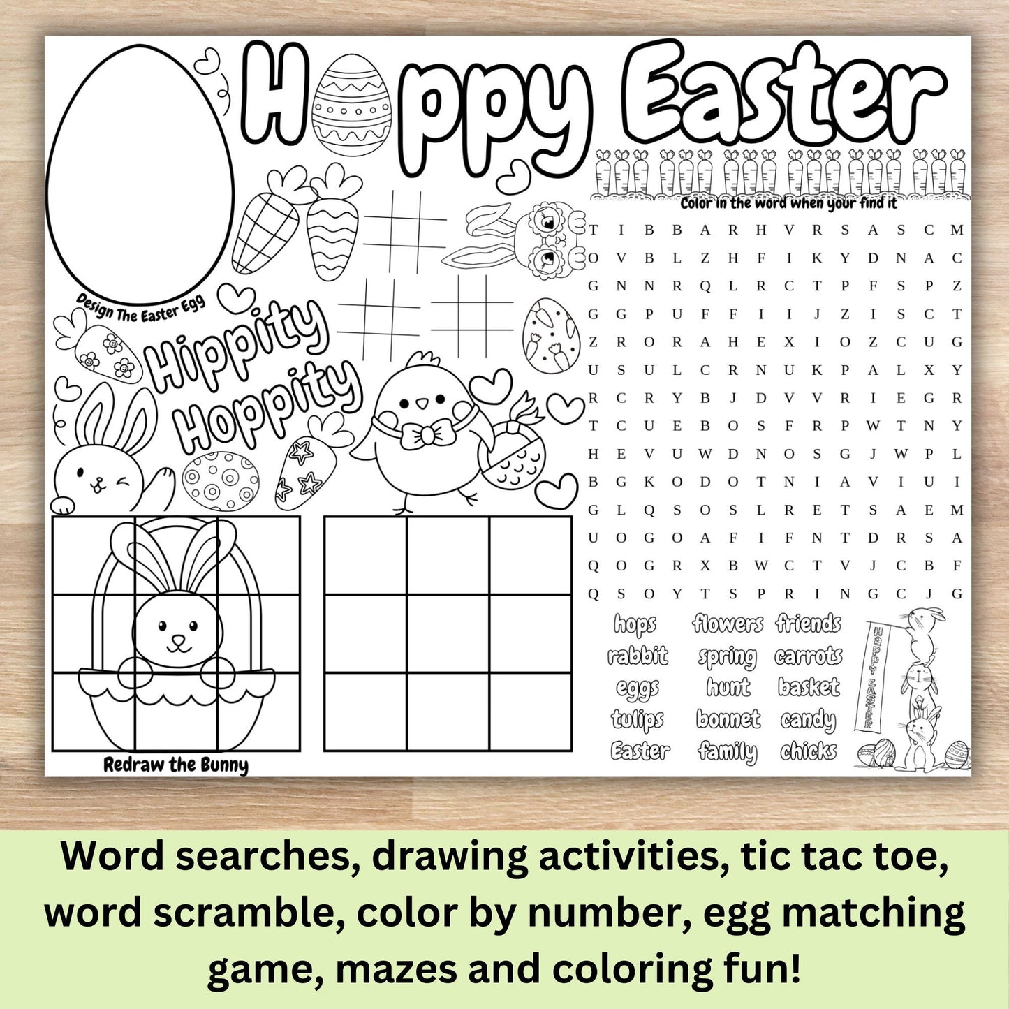 Kids Easter Activity Print, Easter Games, Easter Word Search, Easter Coloring Pages, Happy Easter, Easter Printable, Kids Activity Printable