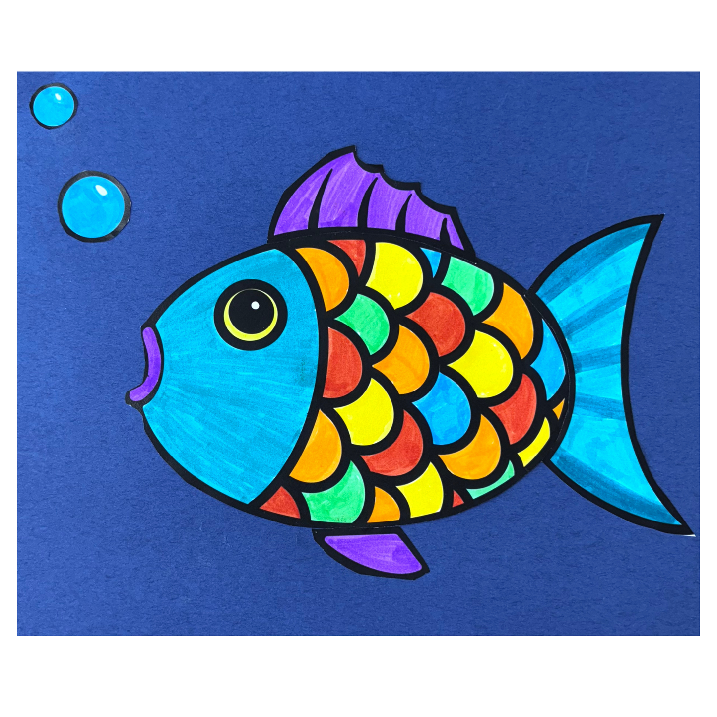 Fish Printable Craft - Build a Fish Activity for Kids - Preschool Printable - Preschool Activity Center - Summer Craft - Homeschool Art