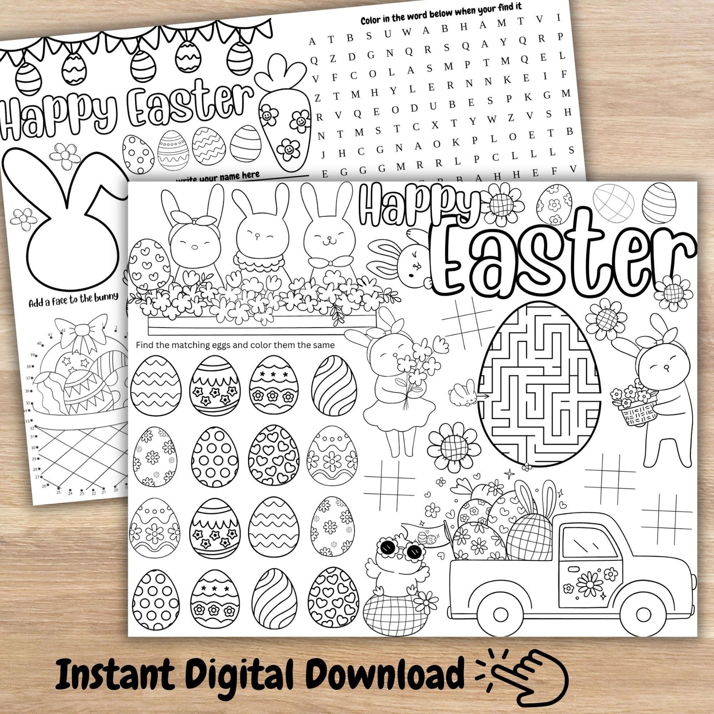 Kids Easter Activity Print, Easter Games, Easter Word Search, Easter Coloring Pages, Happy Easter, Easter Printable, Kids Activity Printable
