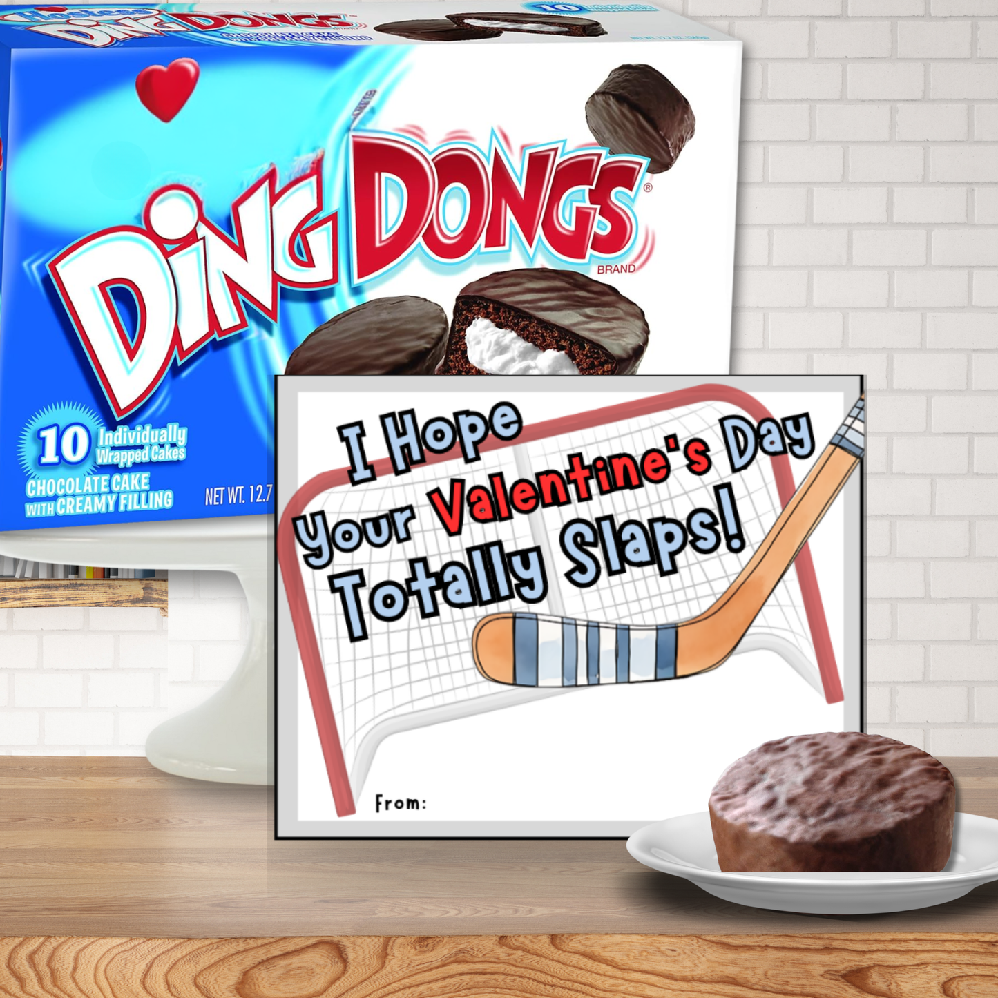 Hockey Valentine Cards for Kids | Printable